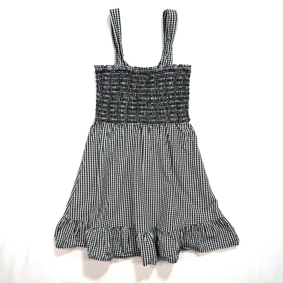 LOFT Dresses & Skirts - LOFT Women's Dress Straps Gingham Black White Size Small S Lightweight Midi Soft